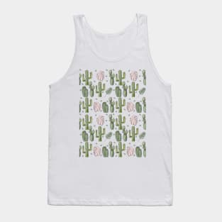 Cactus Flower pattern Tank Top